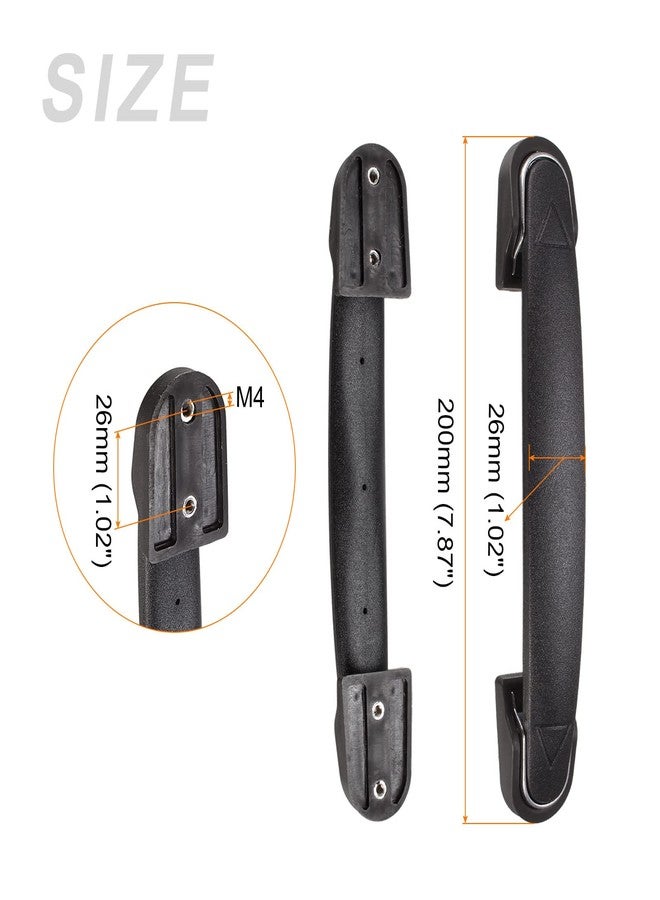 METALLIXITY Luggage Handle Replacement (200mm/7.87") 1Pcs, Plastic Spare Strap Handle Grip - for Home Box Case Suitcase, Black - Image 2